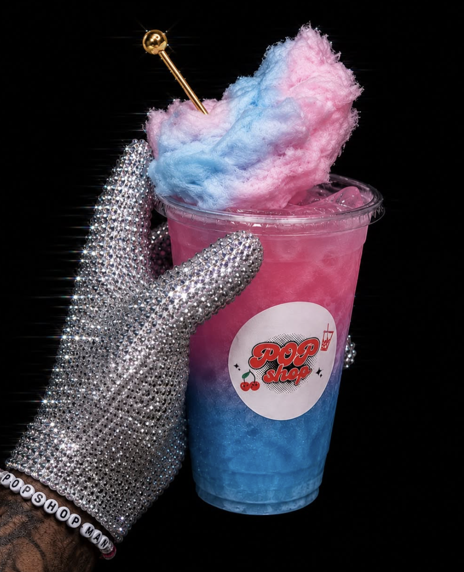 Creamy dirty soda with whipped cream and cherry