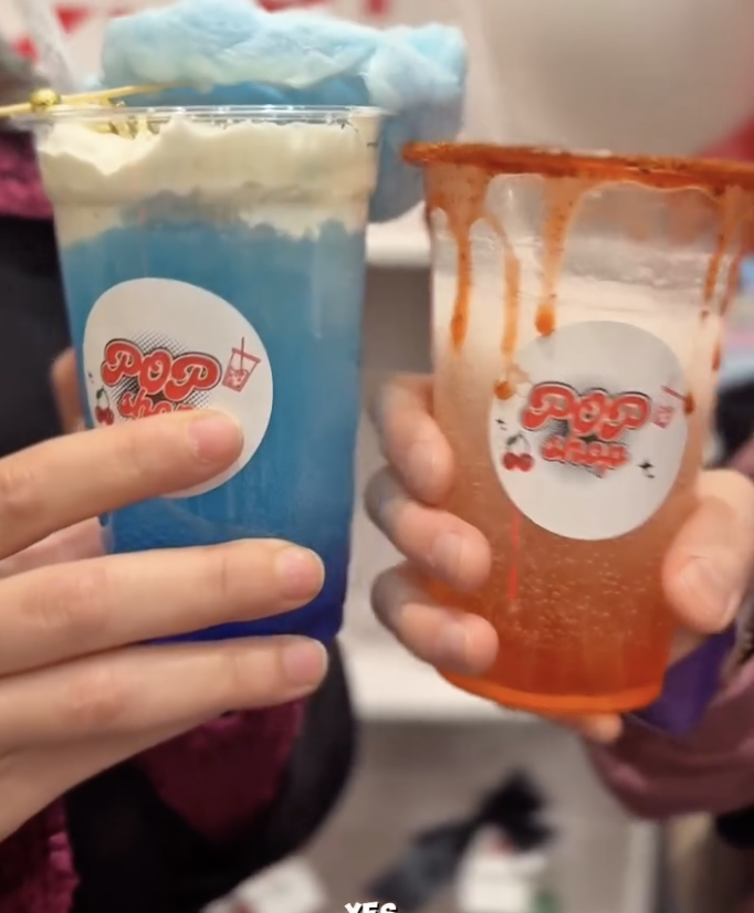 Blue and orange chamoy PopShop duo