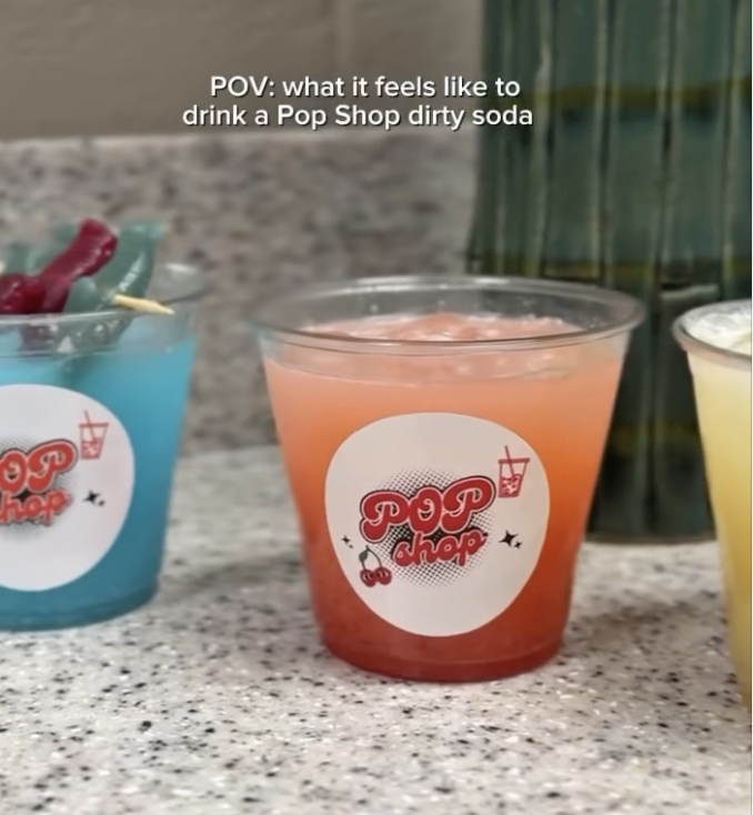 POV pink dirty soda trio